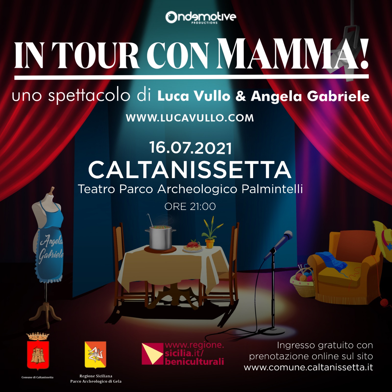 In Tour con Mamma Il nuovo spettacolo di Luca Vullo & Angela Gabriele. - Luca  Vullo